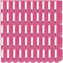 Zestaw 50szt segregatorów biurowych A4 75mm Różowy-42434