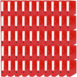 Zestaw 50szt segregatorów biurowych A4 75mm Czerwo-42435