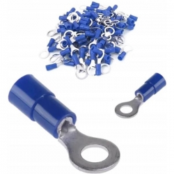 Konektor oczkowy izolowany 1,5-2,5mm M6 niebieski-42485