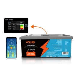 Akumulator LiFePO4 12,8V 200Ah układ BMS LCD/BT-42600