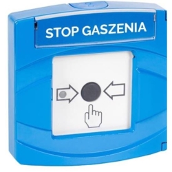 Przycisk gaszenia STOP niebieski-42718