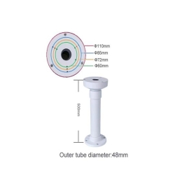 Uchwyt sufitowy rurowy 50cm Ceiling Bracket Fox 9B-42747