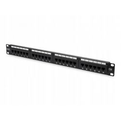 Patchpanel 24xRJ45 UTP kat.5e 19cali 1U