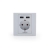 Gniazdo elektryczne p/t z uziem. Schuko 2xUSB 2,1A