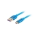 Kabel USB wt.A/wt.micro USB 3m niebieski Premium-34861