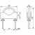 Obejma zaciskowa OZ-60 śruba M8 do masztów antenow-35123