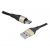 Kabel USB wt.A/wt.micro USB 2m nylon LTC czarny-35287
